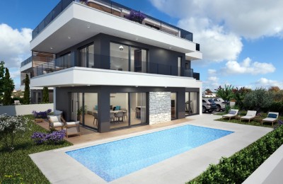 Porec - Moderne Luxusvilla mit Pool, nahe dem Meer - in Gebäude