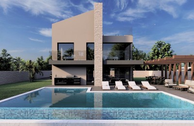 Porec - Luxury villa with beautiful sea views, 500 m from the beach - under construction