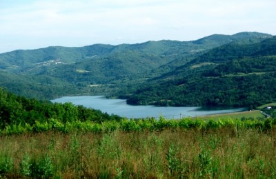 MOTOVUN (10 km) – građevinsko zemljište sa pogledom na Motovun i jezero!