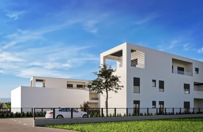 Porec, PENTHOUSE-WOHNUNG IM BAU VON 161 M2, 2. OG, MEERBLICK, 1500 m vom Meer entfernt